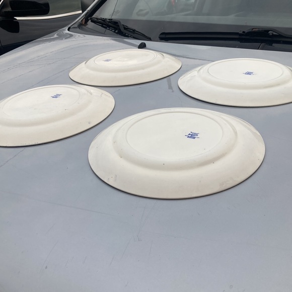 Willow Solian Ware Soho Pottery LTD 9.75” Dinner Plates - Picture 6 of 12